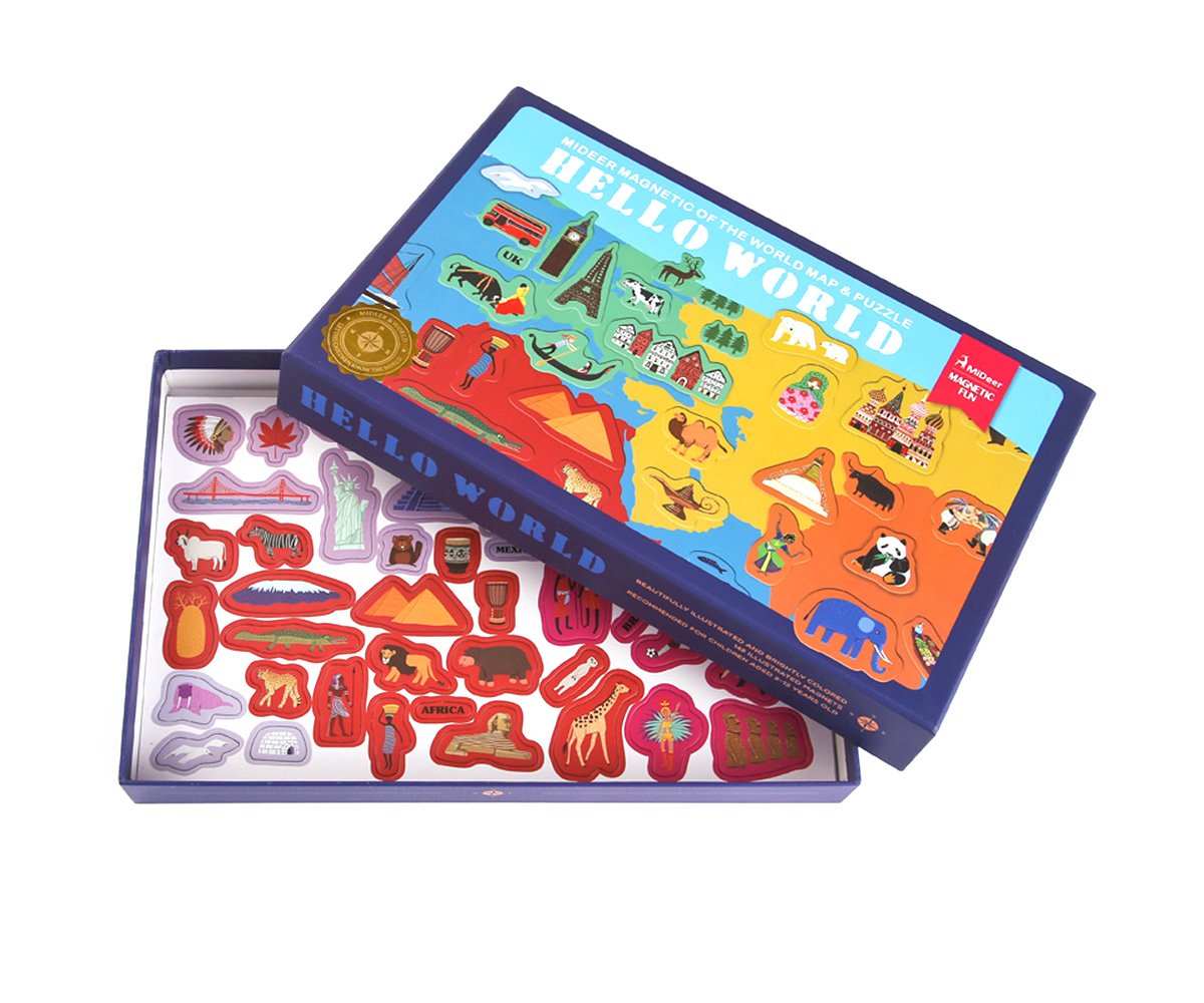 Puzzle Magnético Mapa Del Mundo