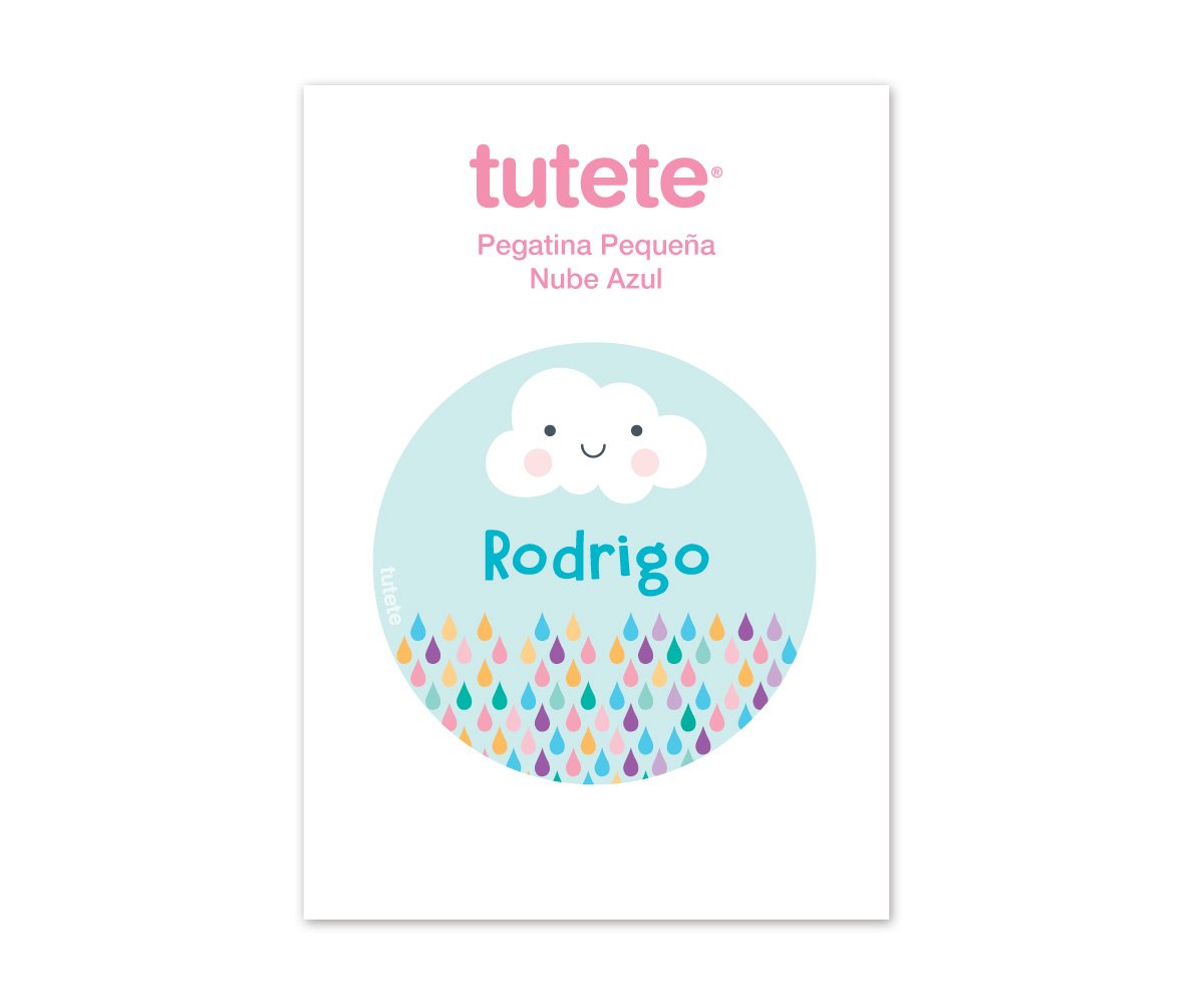Pegatina Pequeña Nube Azul