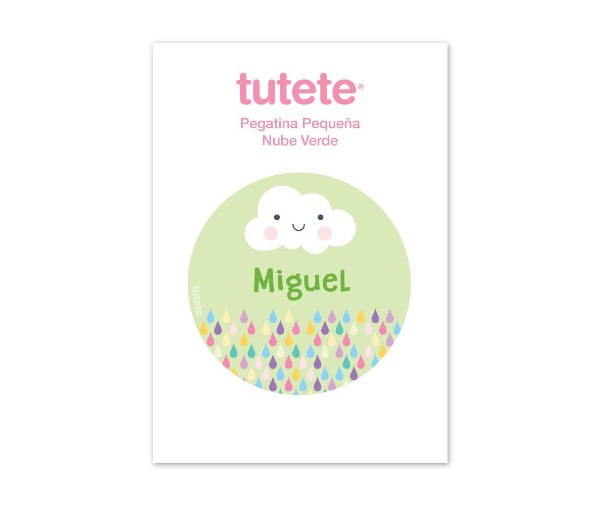 Pegatina Pequeña Nube Verde