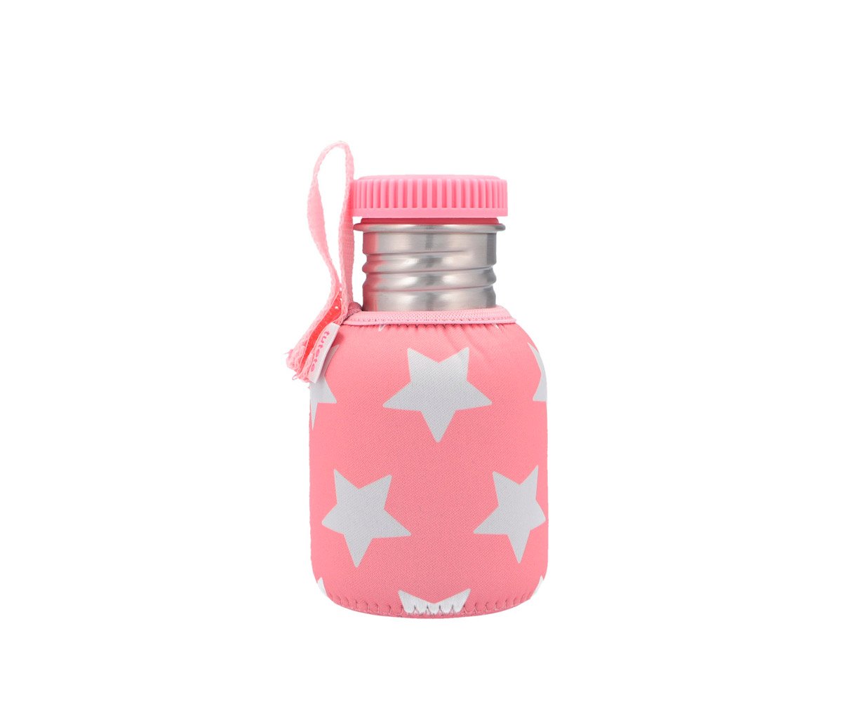 Housse en Néoprène Étoiles Bubble Gum Rose 350ml Personnalisable