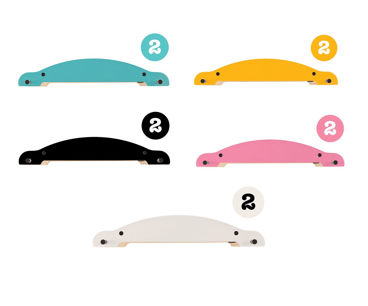 Pieza 2 Base Mini-Flip Rosa