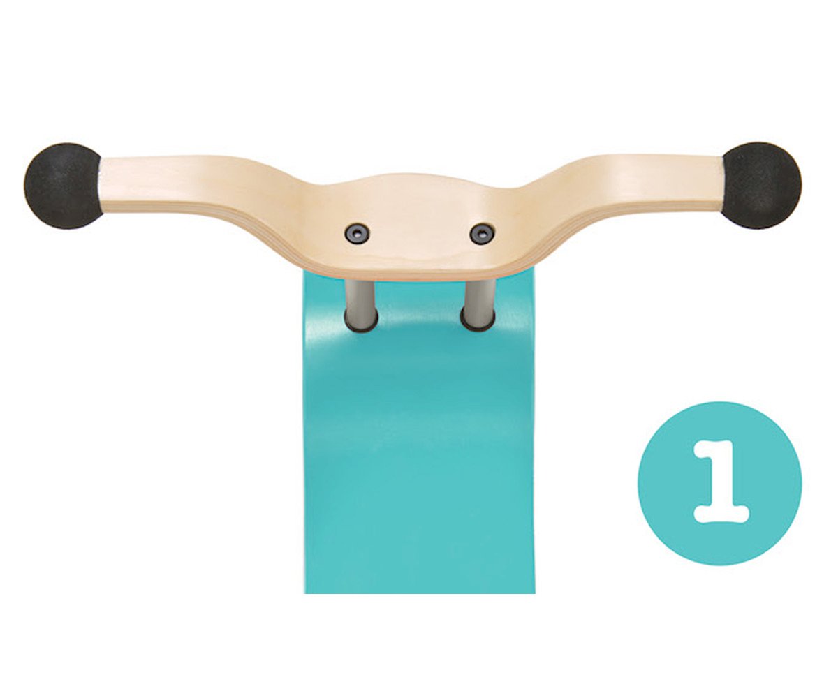 Pieza 1 Top Mini-Flip Turquesa