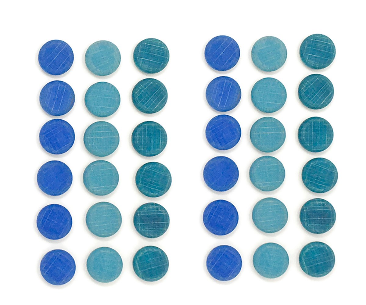 Mandala Pequeñas Monedas Azules