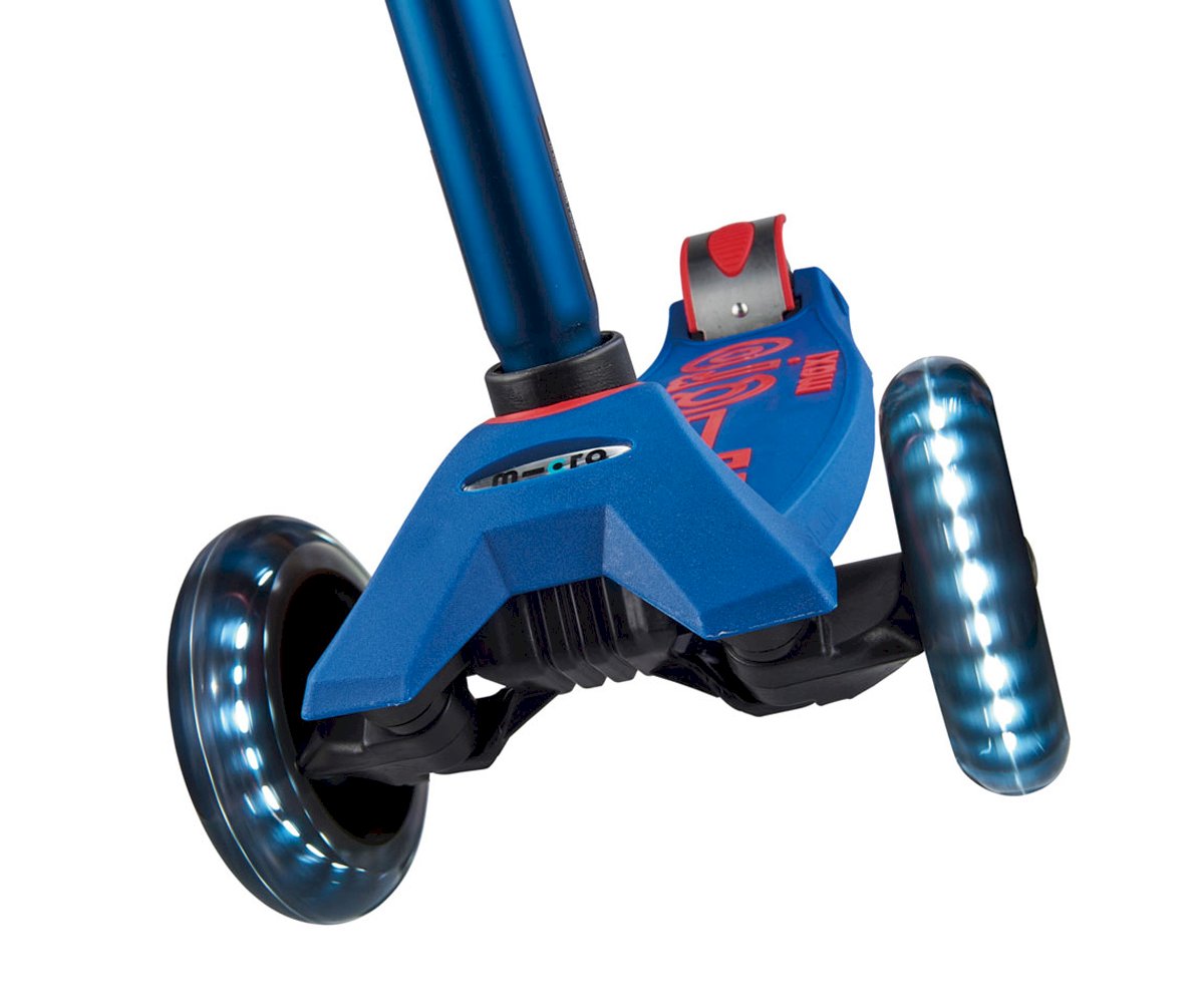 Patinete Maxi Micro Deluxe Azul Luces LED