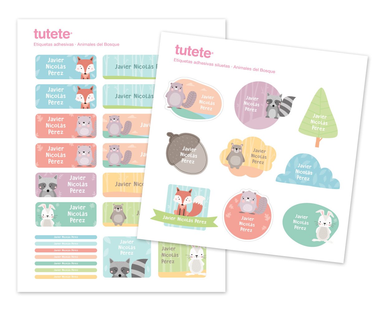 Pack Combi Animali del Bosco Termoadesive+Adesive
