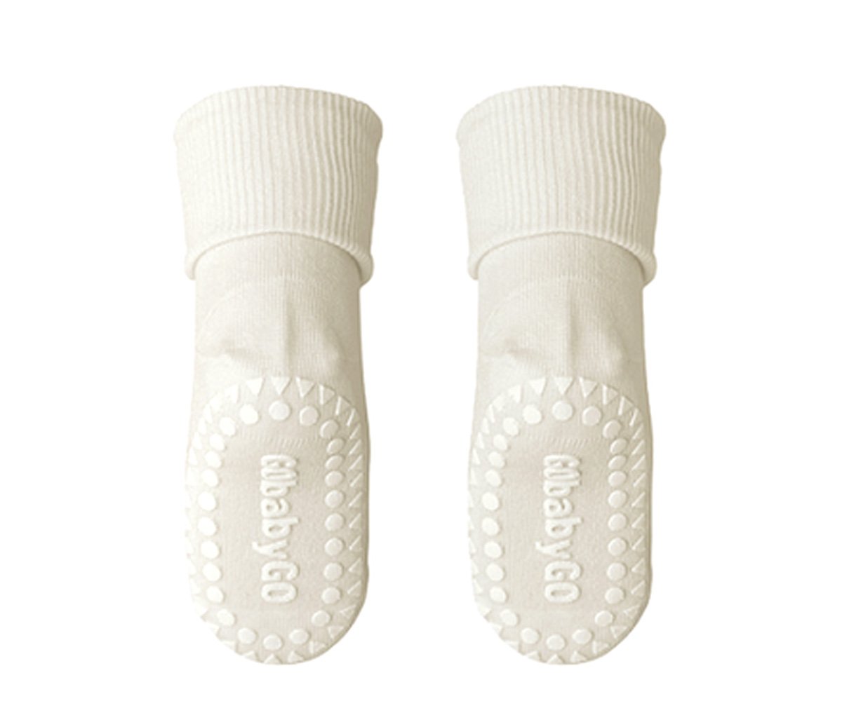 Chaussettes Anti-dérapantes Bambou Blancs Cassé