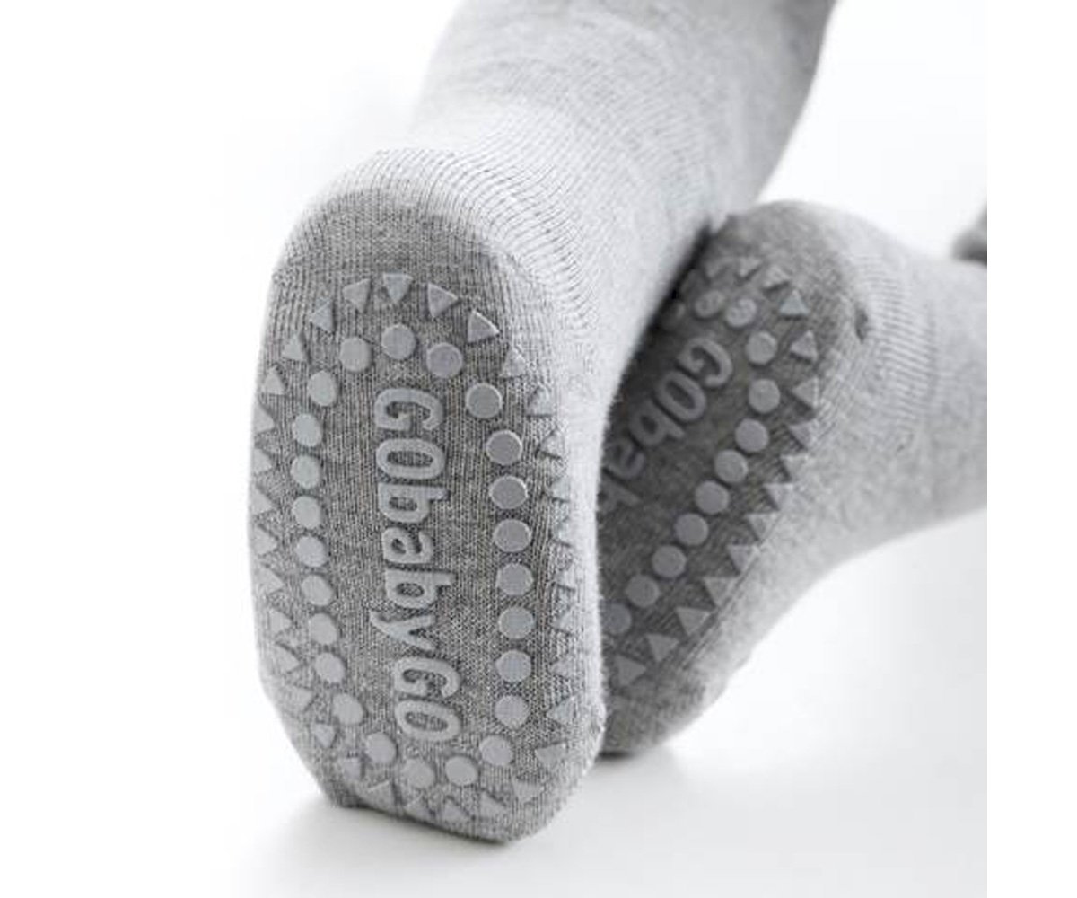 Calcetines Suela Antideslizante Bambú Gris Claro