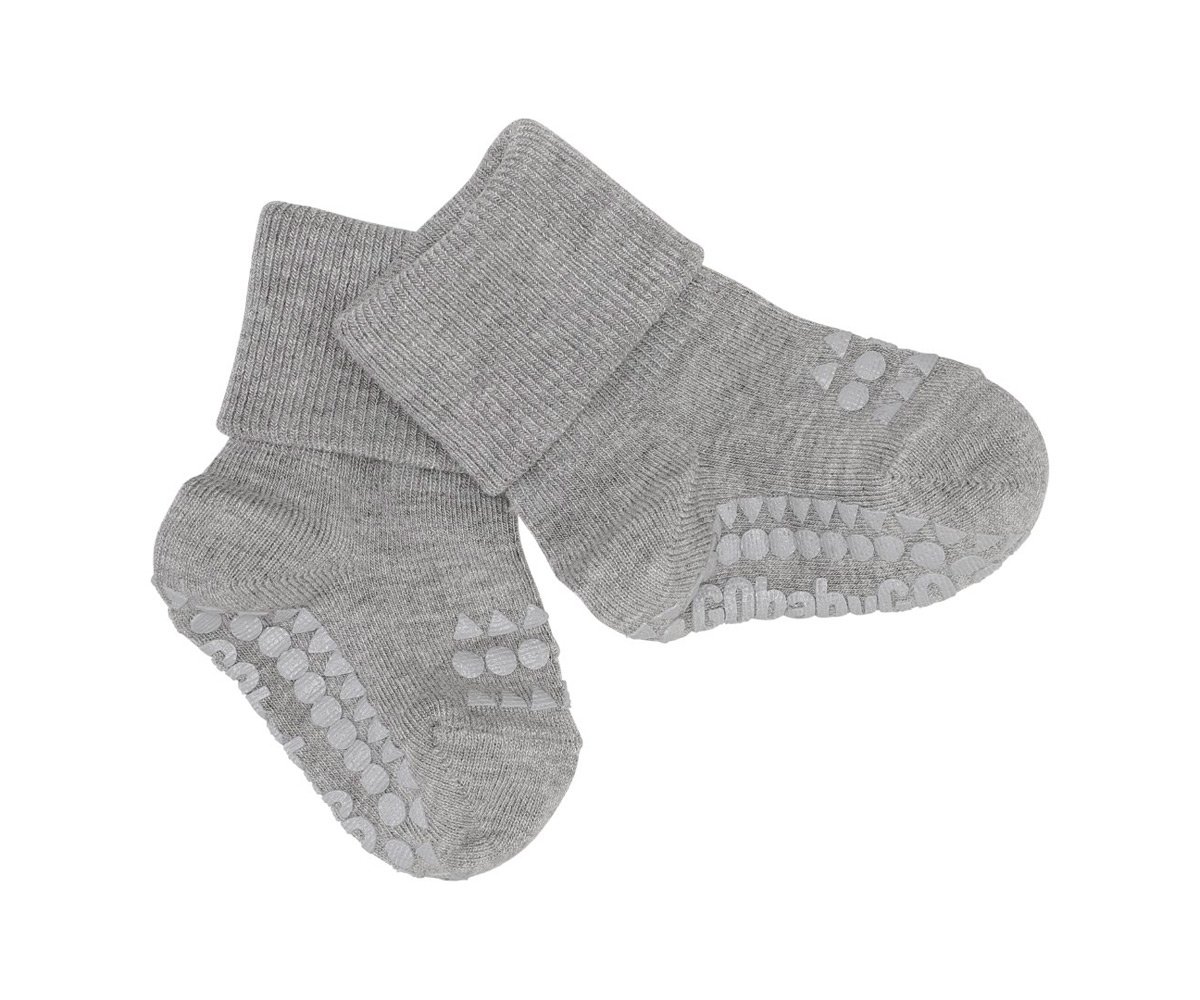 Calcetines Suela Antideslizante Bambú Gris Claro