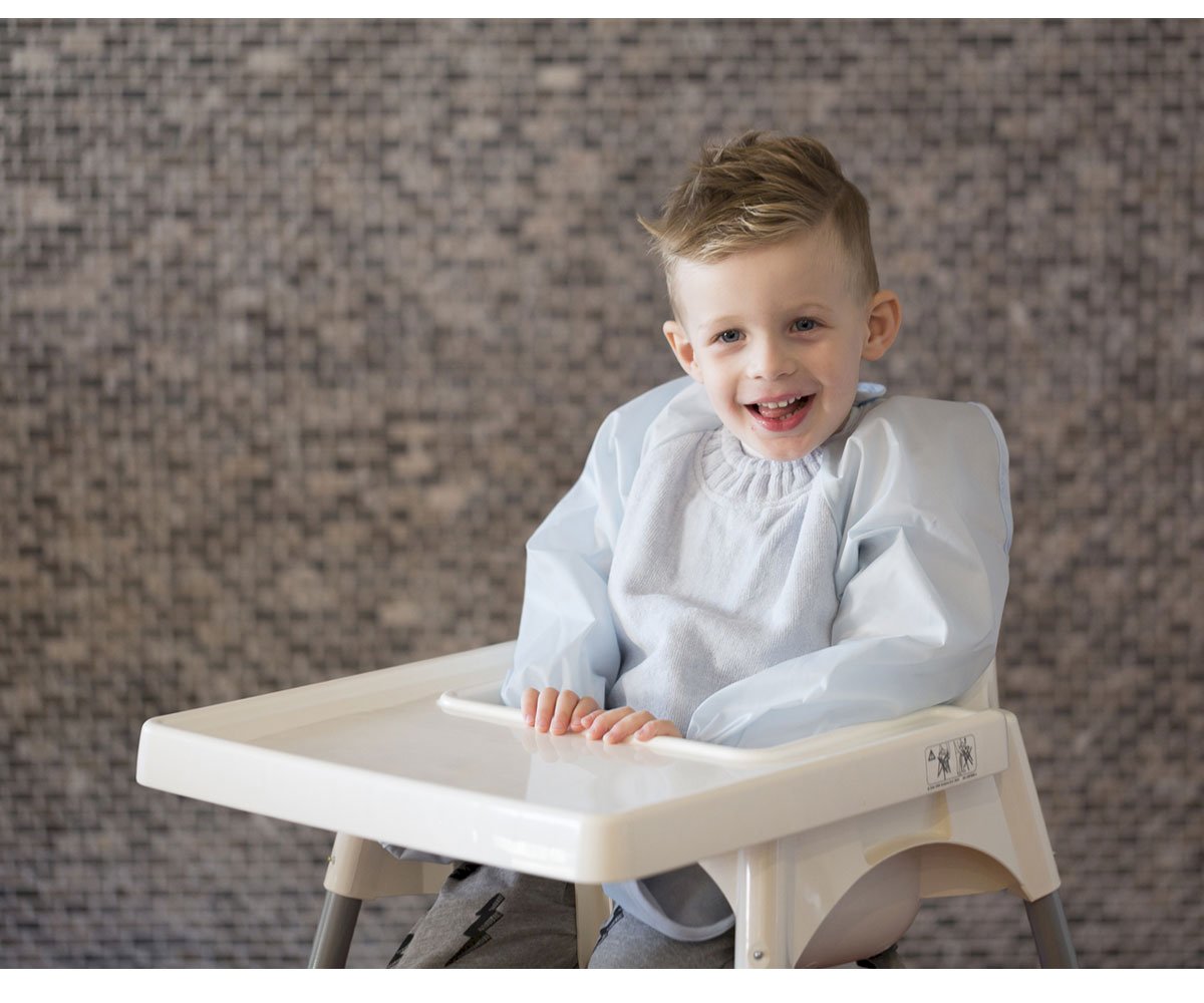 Babero con Mangas Gigante Silly Billyz Rosa Pastel