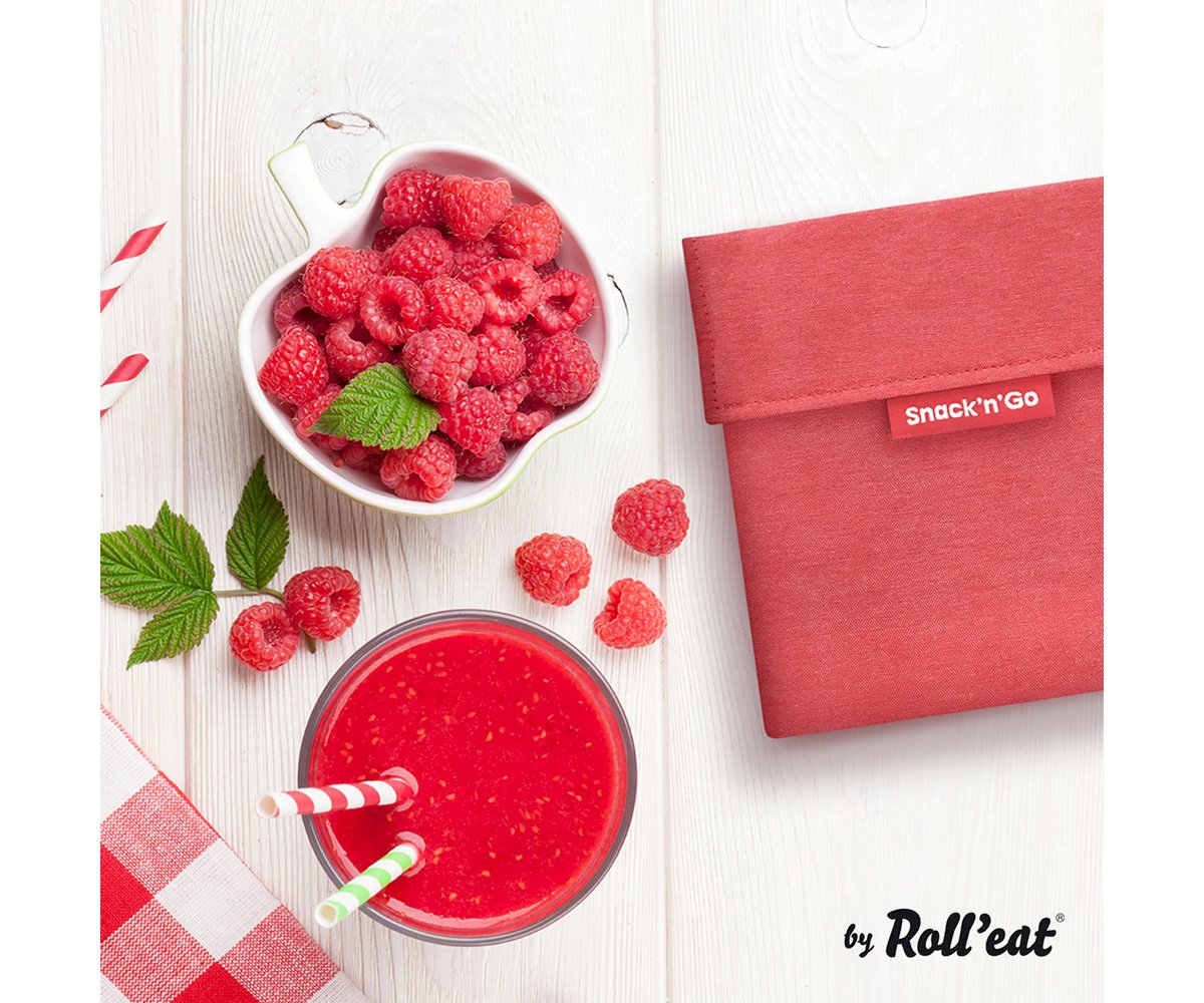 Porte Aliments Snack n\'Go Eco Rouge