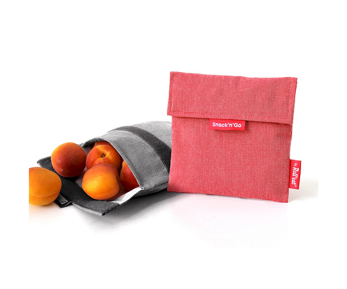 Porte Aliments Snack n\'Go Eco Rouge