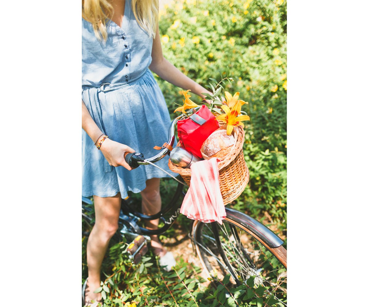 Porte Aliments Snack n\'Go Eco Rouge