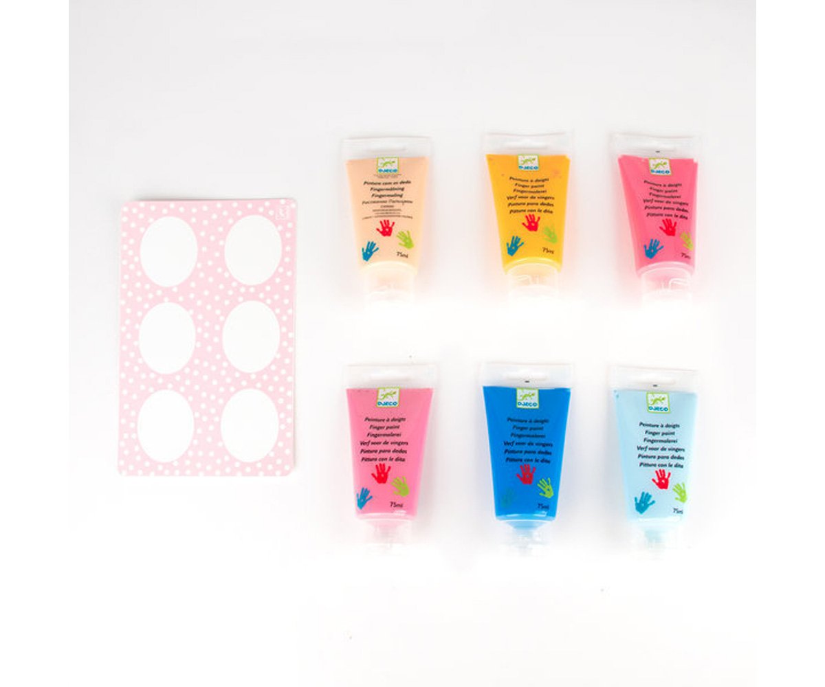 Finger Paint 6 Tubos Cores Pastel