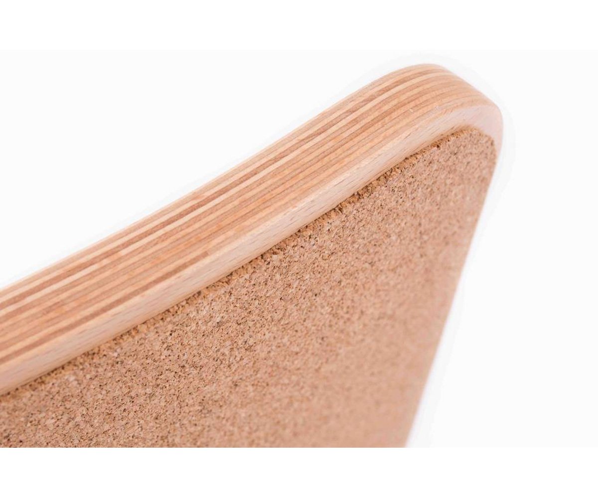 Wobbel Original Tavola Curva Legno Naturale con Sughero