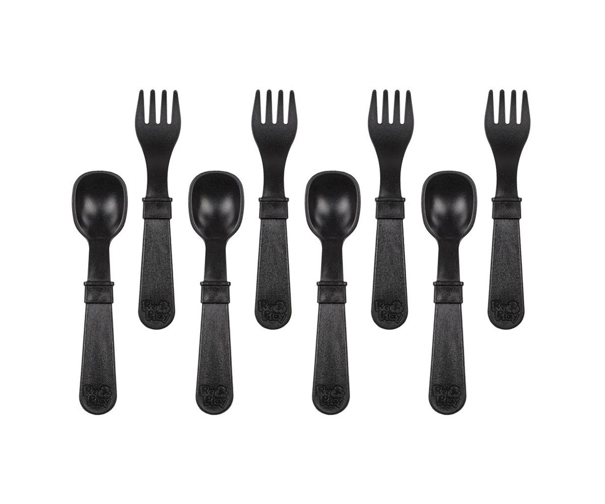 8 Cubiertos Replay Negro