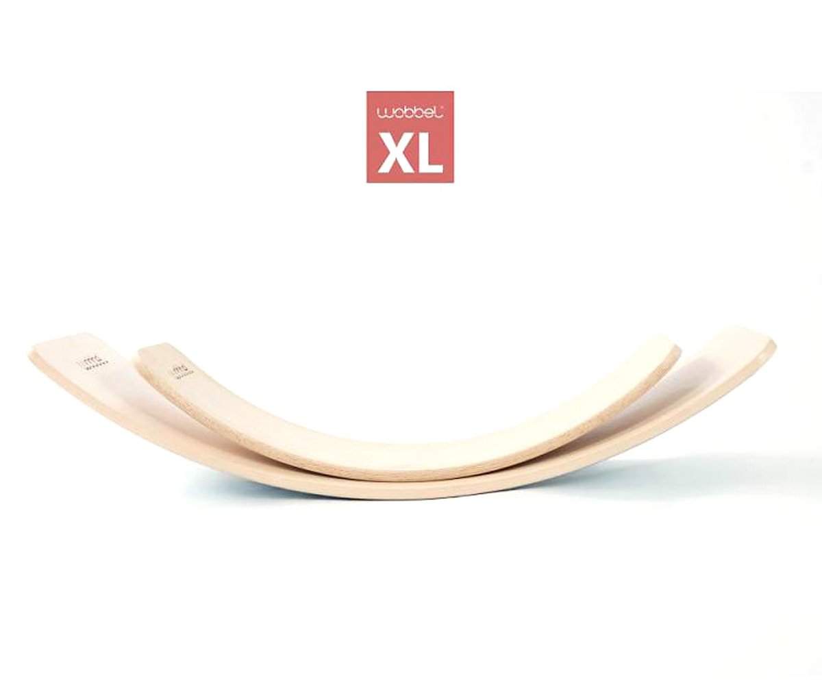 Tabla Curva XL Wobbel Madera Natural Lacada sin Fieltro