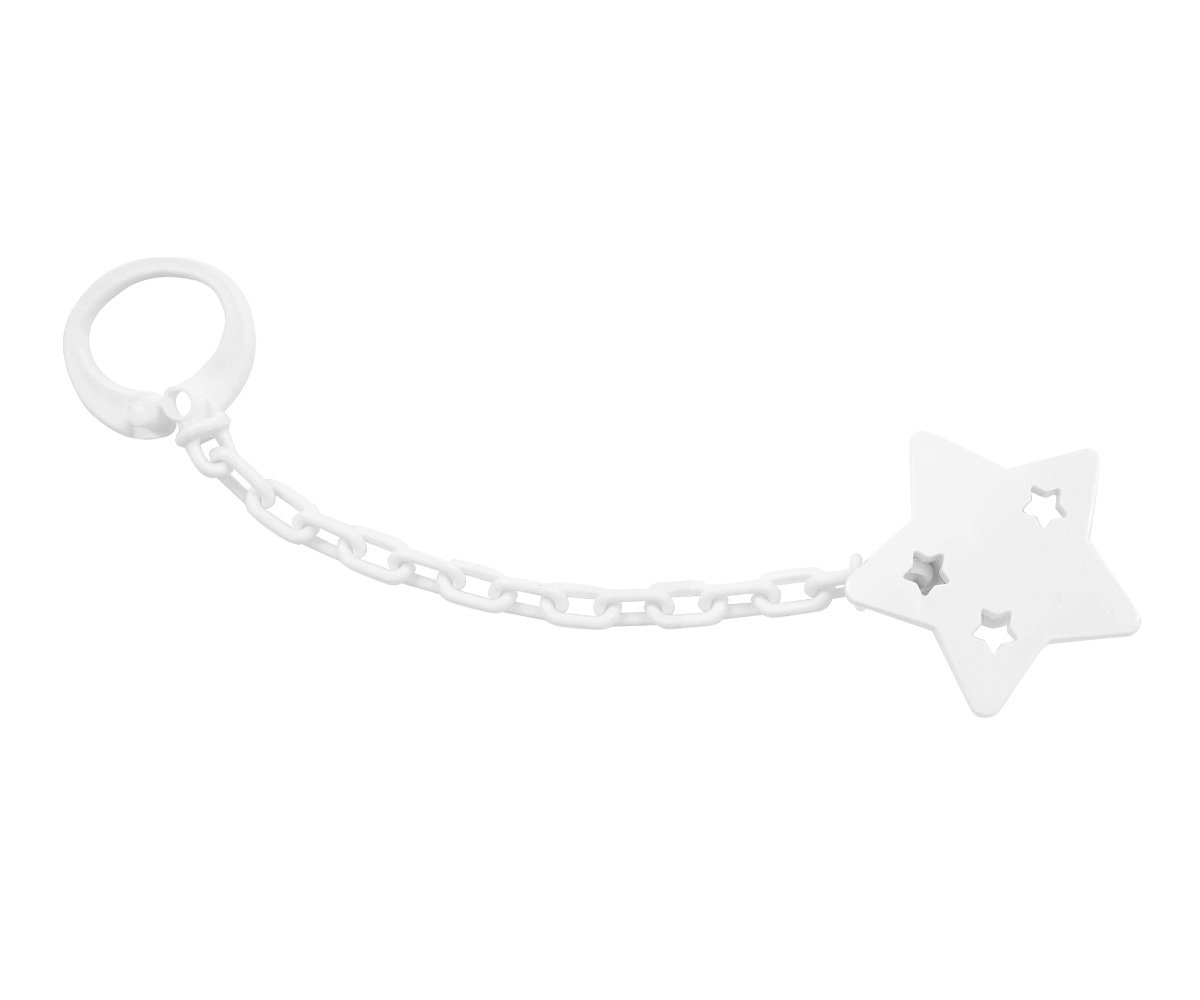 Sujetachupetes Personalizable Estrella Blanco