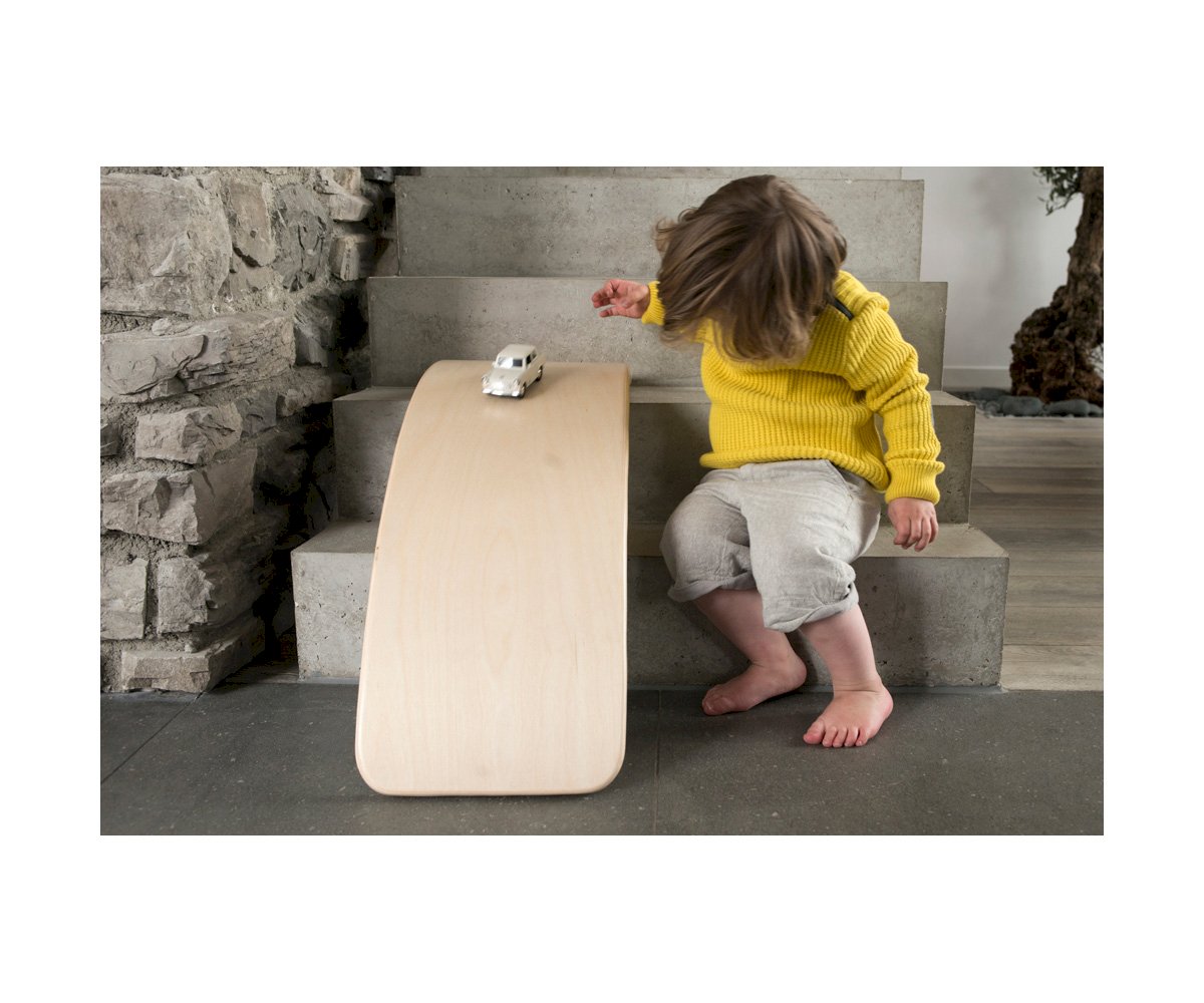 Wobbel Original Curvada Madeira Natural sem Feltro