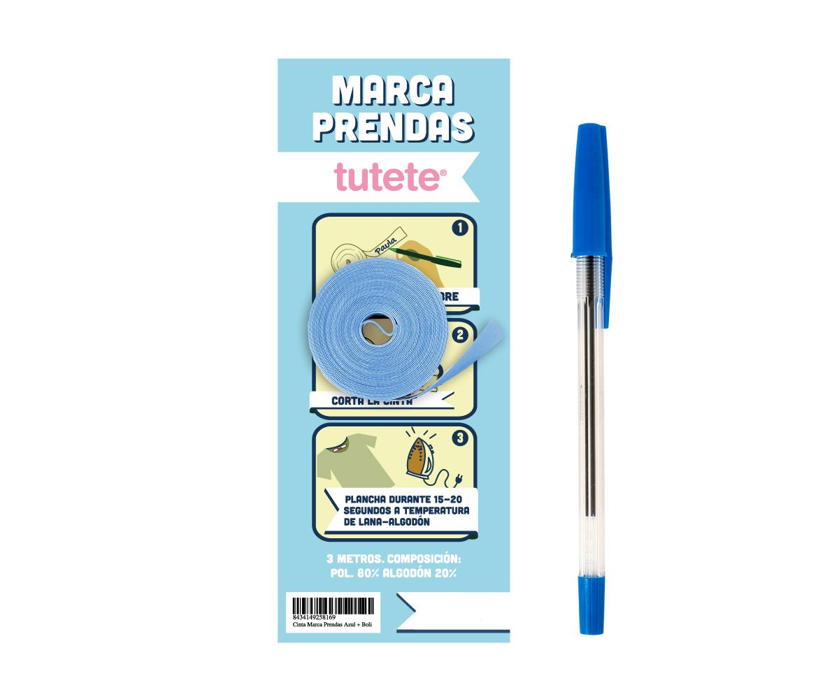 Cinta Marca Prendas Azul + Boli