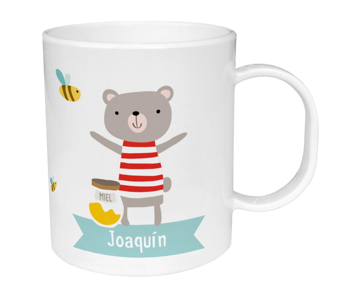 Caneca de Plástico Personalizada Ursinho