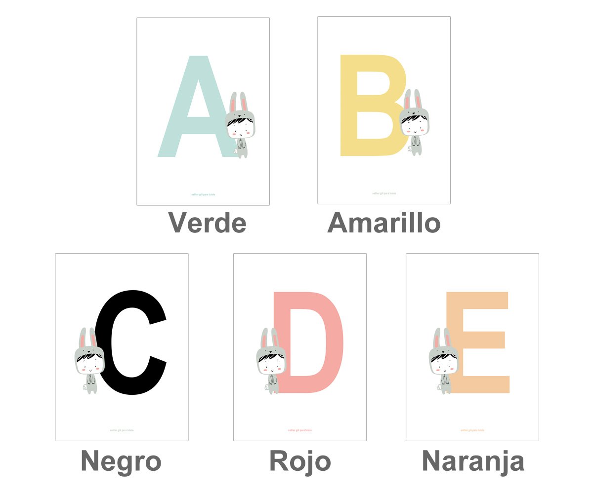 Lâmina Letra Coelho Esther Gili