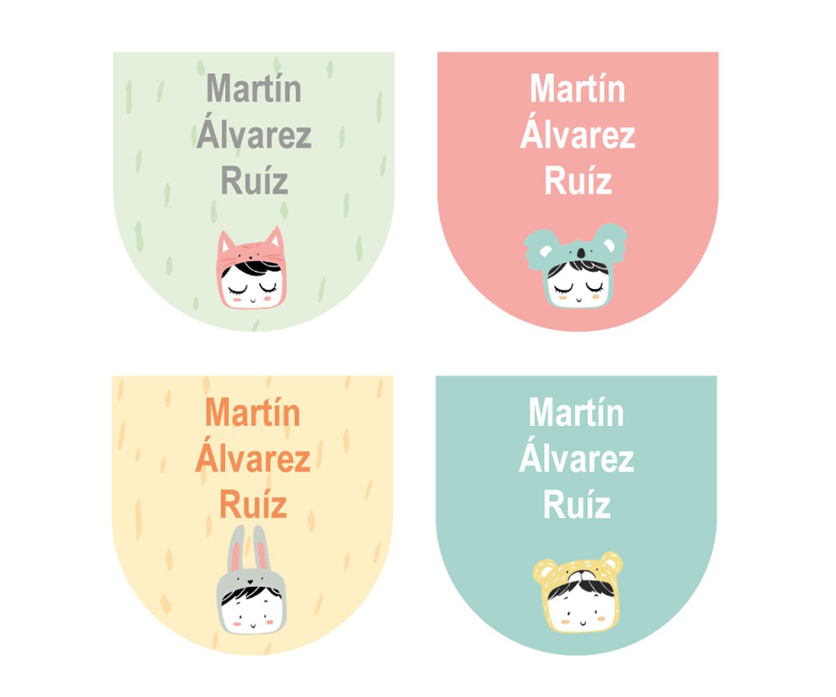 12 Étiquettes Chaussures Esther Gili Pastel