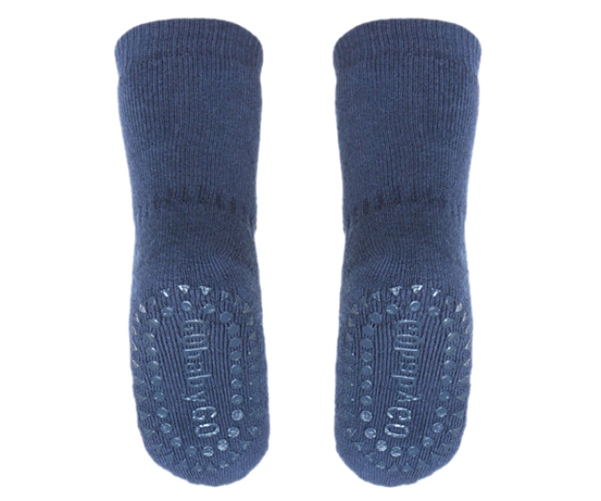 Meias Sola Anti-deslizante Azul Marinho