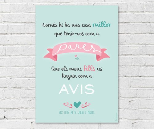 Lámina Personalizada Pares Avis