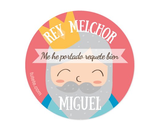 Pack 3 crachás Personalizados Reis Magos