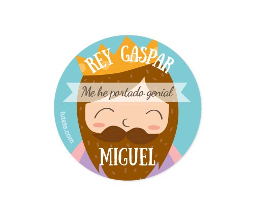 Pack 3 crachás Personalizados Reis Magos