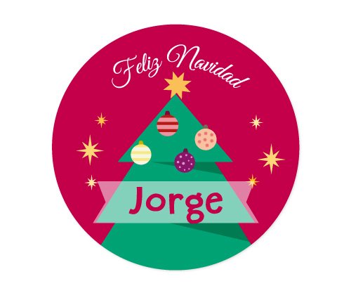 Lot de 3 Badges Personnalisables Père Noël Bleu