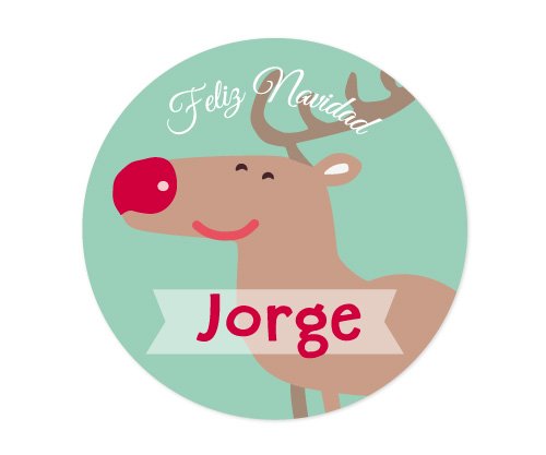 Lot de 3 Badges Personnalisables Père Noël Bleu
