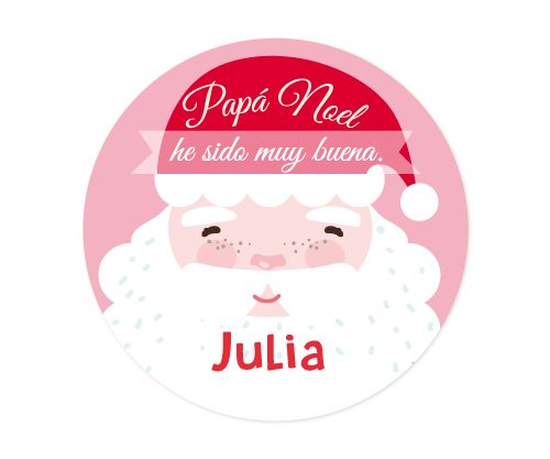 Pack 3 Distintivi Personalizzati Papá Noel ES Bimba