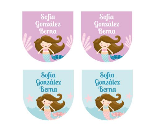 12 Adesivos Sapatos Sereia