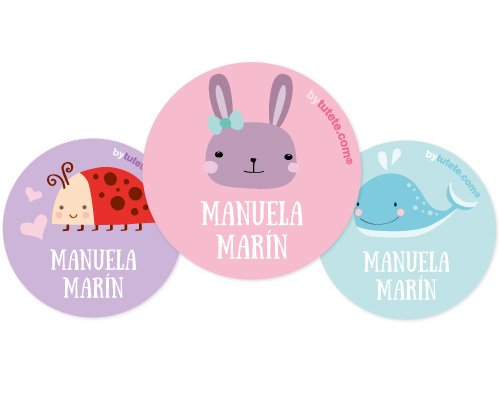 Pack 3 chapas Personalizadas Conejito