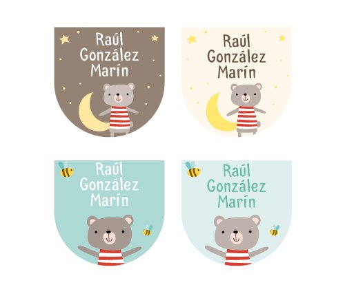 12 Adesivos Sapatos Urso