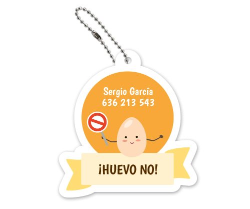 Llavero Personalizado Huevo No