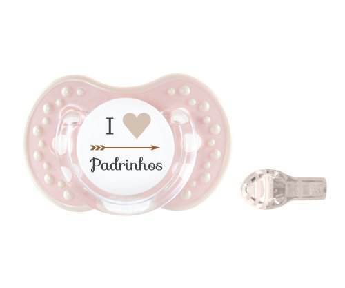 1 LOVI I Coração Padrinhos Rosa