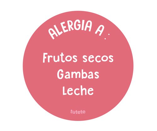 1 Chapa Alergia Coral Personalizada