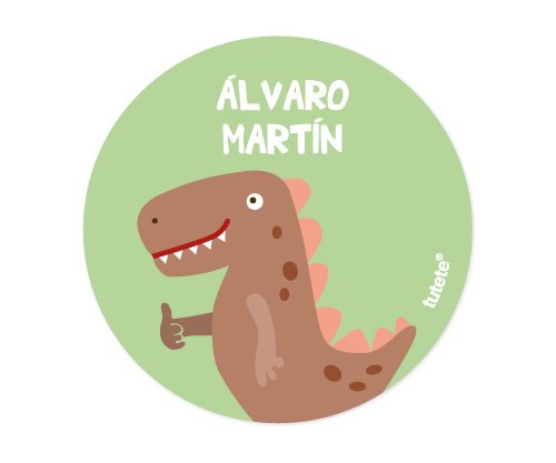 Pack 3 chapas Personalizadas Dino