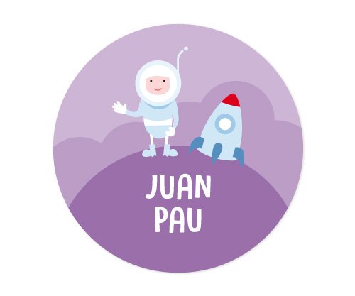 Pack 3 chapas Personalizadas Astronauta