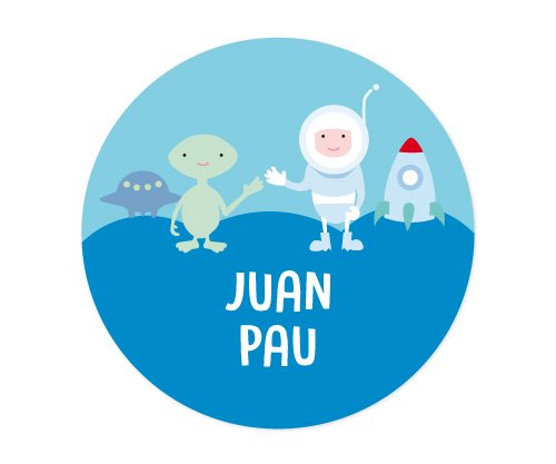 Pack 3 chapas Personalizadas Astronauta