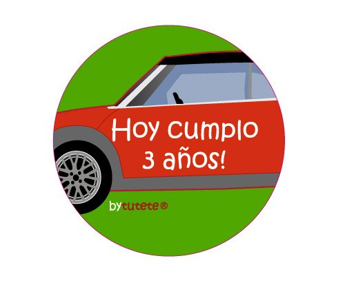 Pack 3 Botóns Personalizáveis Barco