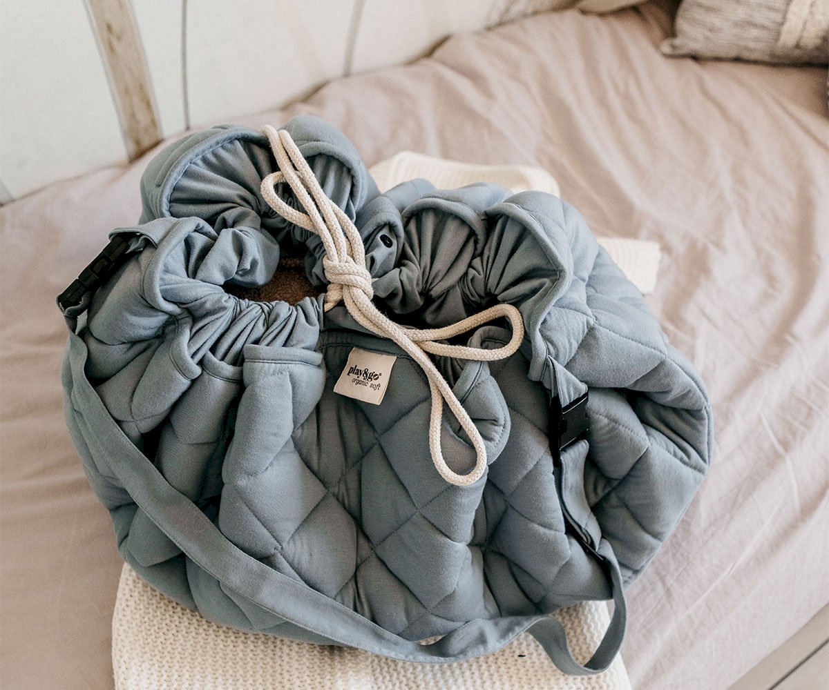 Saco Organic SOFT Reversible Play & Go Noomad Dusty Blue