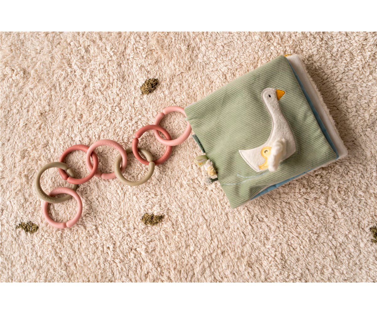 12 Anillas Cuelga Juguetes Rosa