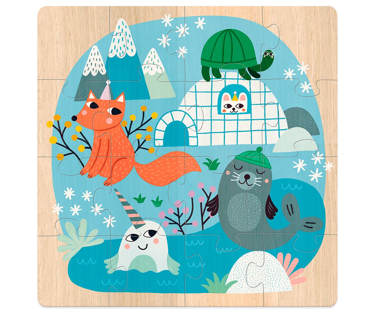 3 Puzzles Animales del mundo