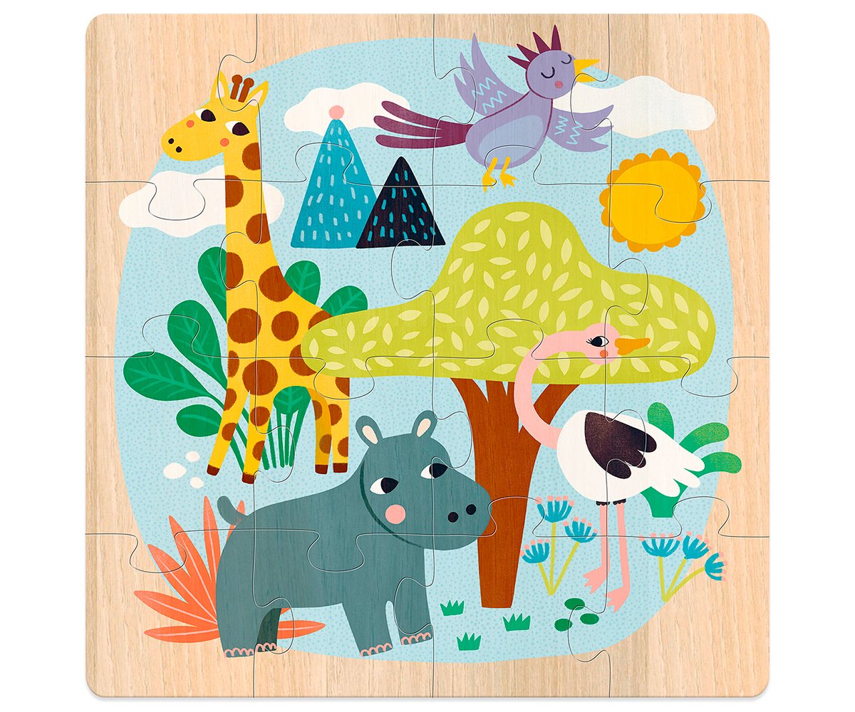 3 Puzzles Animales del mundo