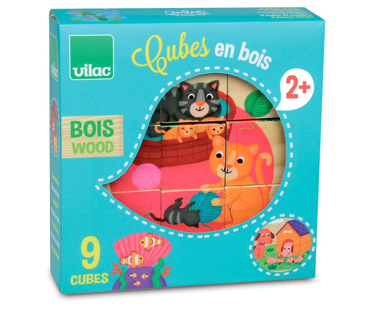 Cubos Madera Animales Madera