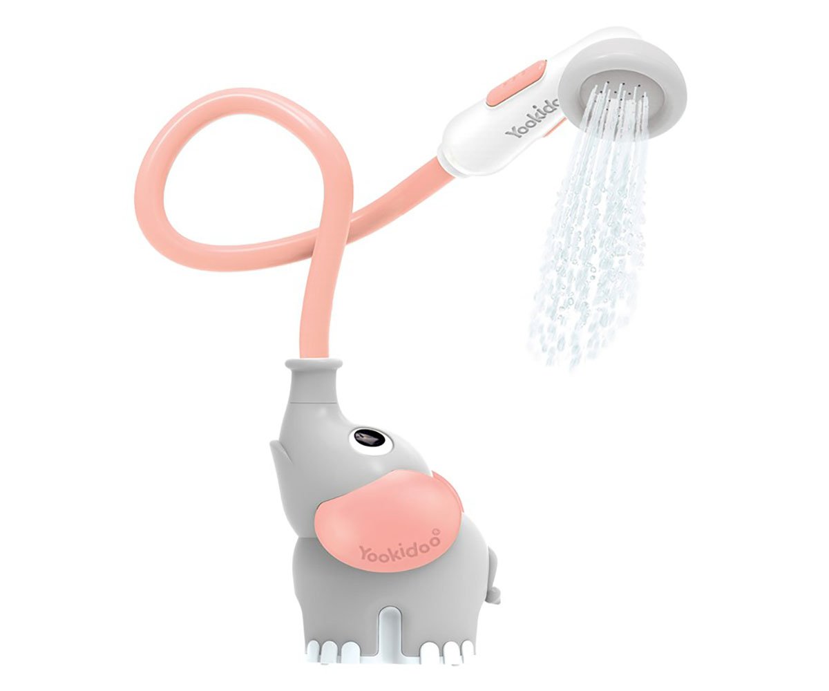 Ducha Bañera Elefante Rosa Yookidoo