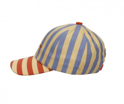 Gorra Stripes Blue Whale + Sandy Yellow Personalizable